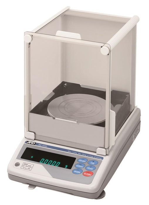 AND Weighing MC-1000S Manual Mass Comparator, 1100 g Capacity, 0.0001 g Readability