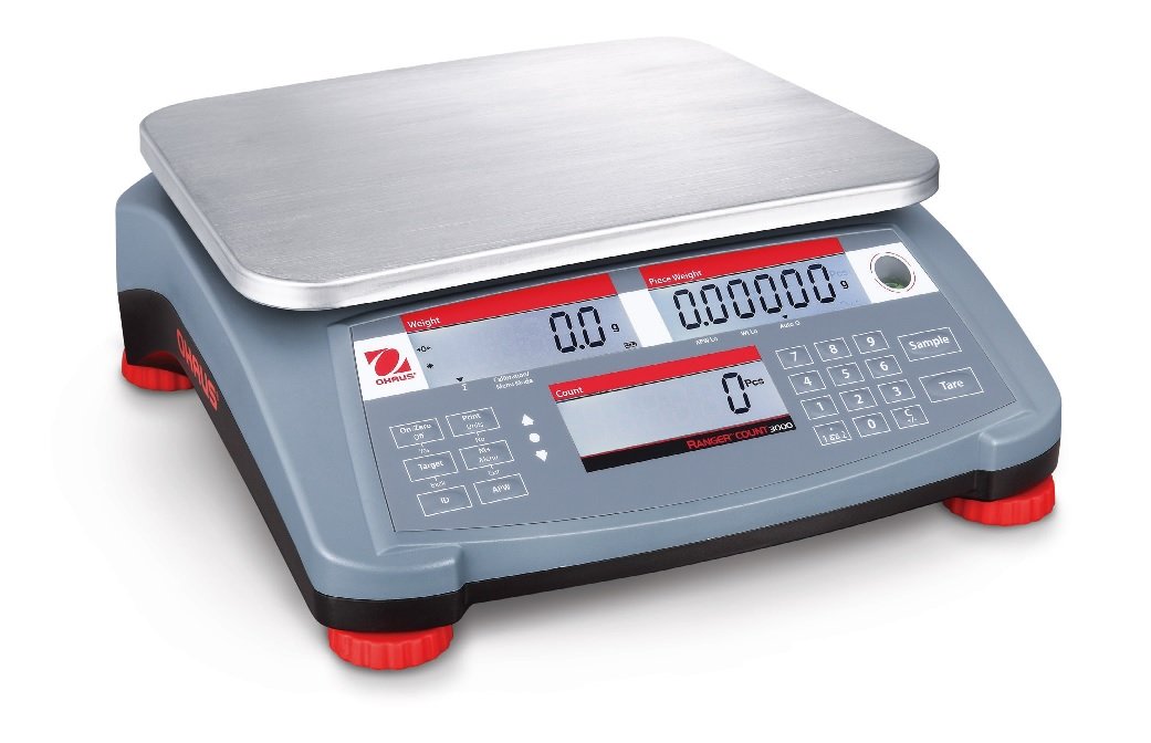 Ohaus RC31P3 Ranger 3000 Count Scale, 3000 g Capacity, 0.1 g Readability