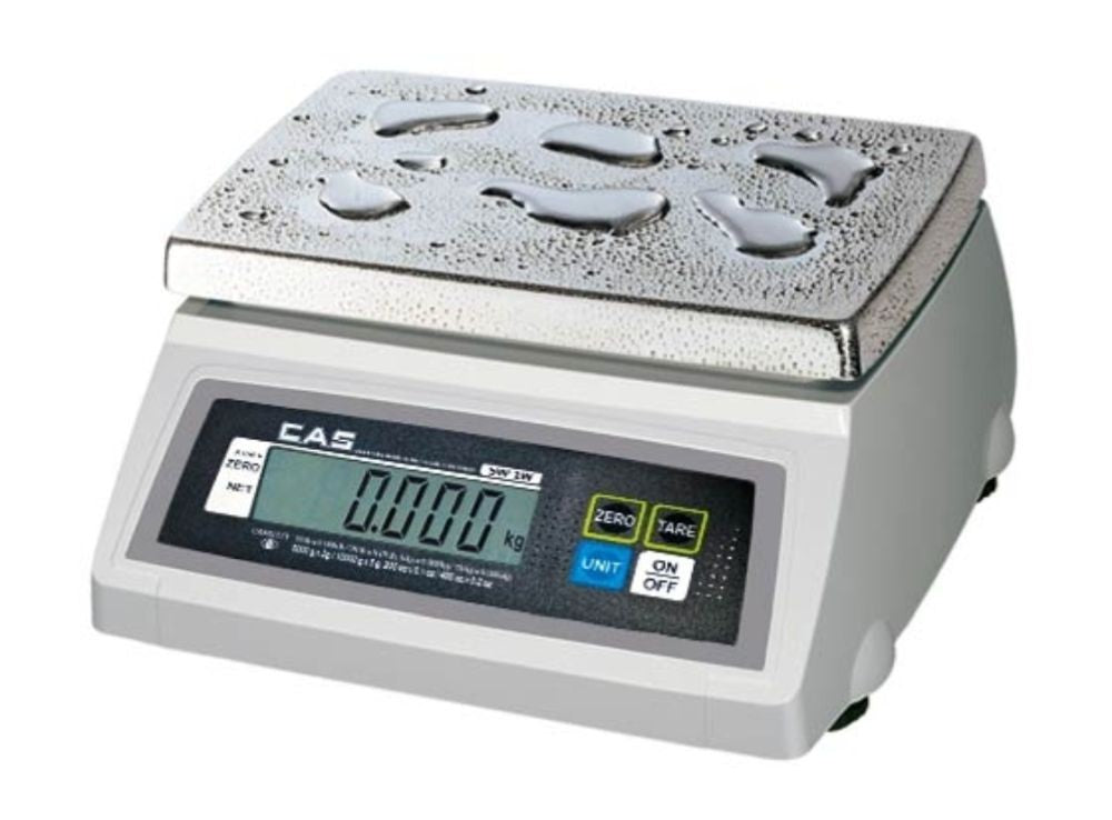 CAS SW-1W10DD Dual Range Portion Control Washdown Scale, SW-1W Series, NTEP, 10 lb Capacity, 0.005 lb Readability
