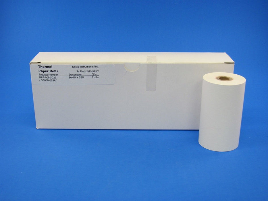 Printer Paper, Thermal Printer Paper 80mm x 25m (PN: NAP0080025)