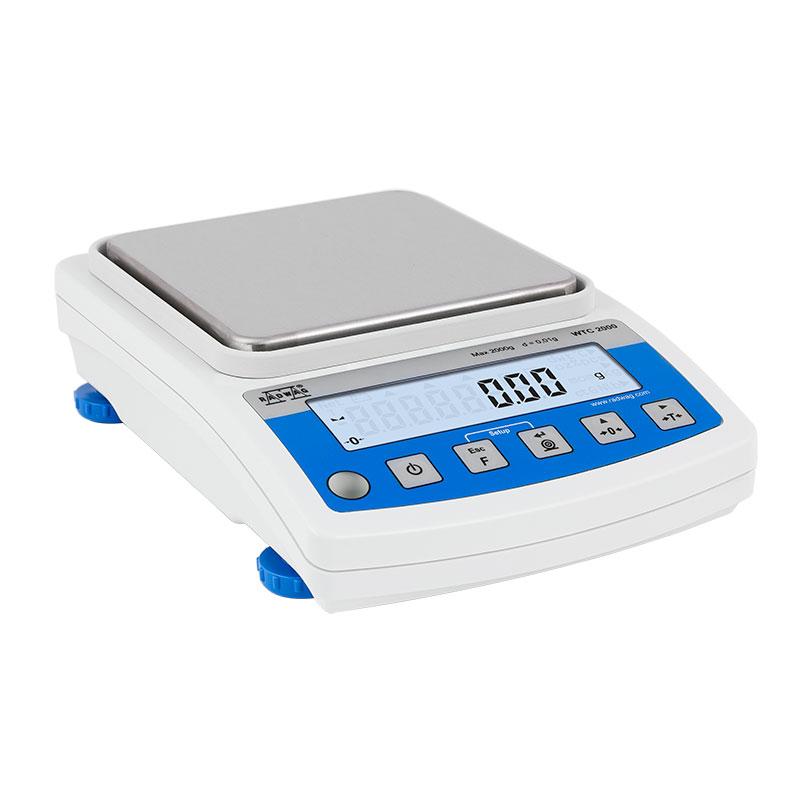 Radwag WTC 2000 Precision Balance, 2000 g Capacity, 0.01 g Readability